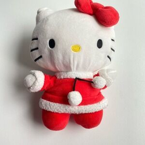 Hello Kitty 2022 Holiday Christmas Santa‎ Claus 8" Plush Sanrio